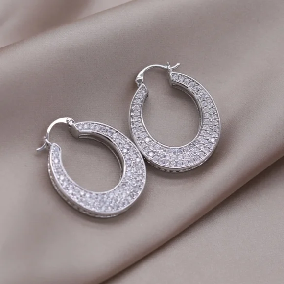 14k gold diamond earrings - Picture 7 of 9